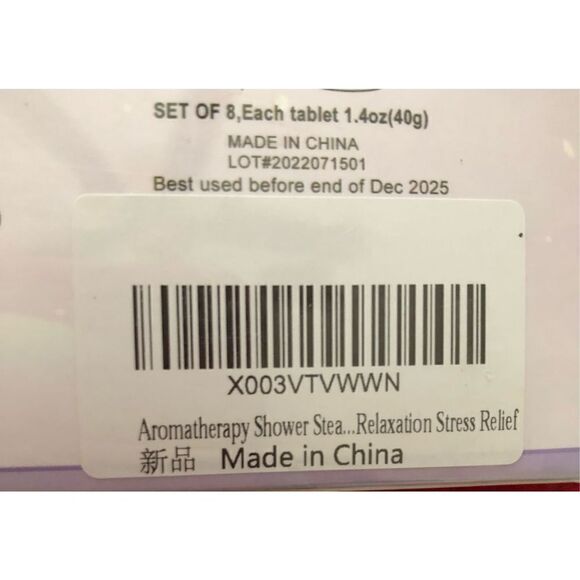 TUWESEN - NWT Natural Essential Oil Shower Steamers Aromatherapy Spa Kit 8 Pcs. - Picture 8 of 8